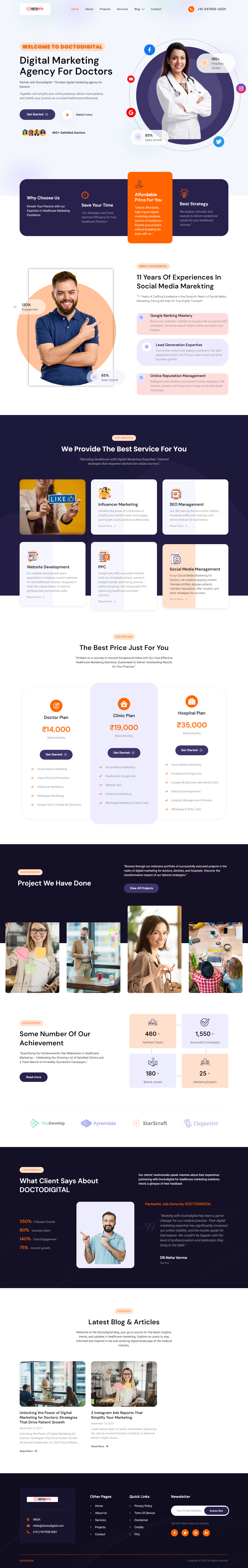 Digital marketing website by Sarvesh Awasthi