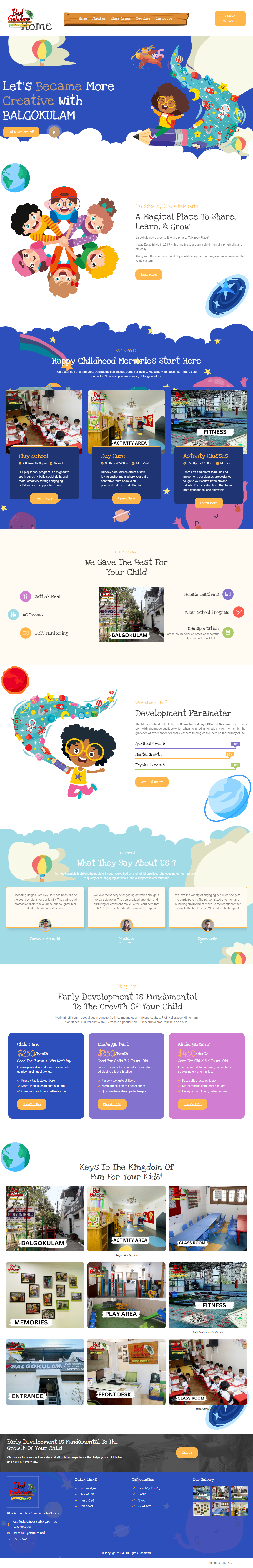 Play School website by Sarvesh Awasthi